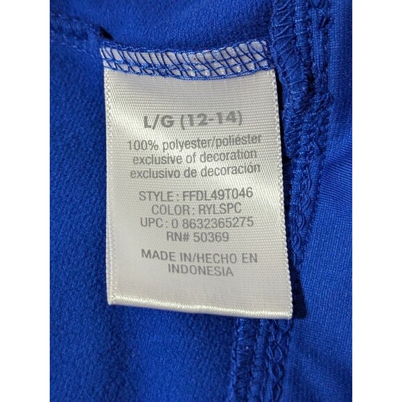 DANSKIN Soft Track Jacket Womens Large Blue White Full Zip Workout Athleisure - Picture 9 of 10